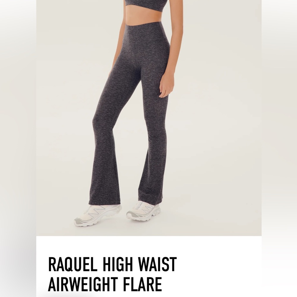 SPLITS59 Raquel High Waisted Flare Legging size small - heather gray